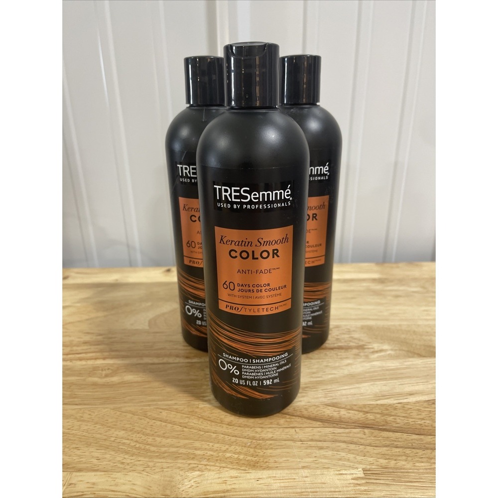 3 Bottles Tresemme Professionals Keratin Smooth Color Anti Fade Shampoo